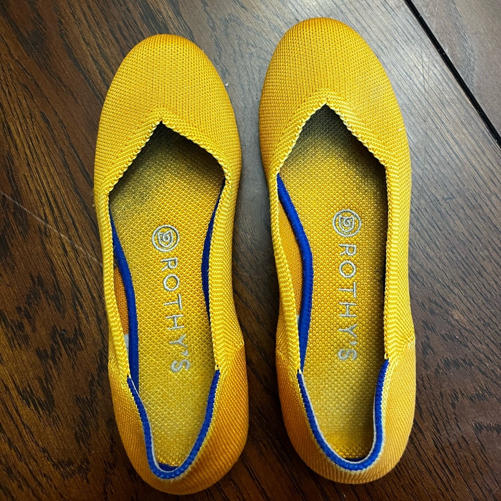 Rothy's Vibrant Yellow Flats